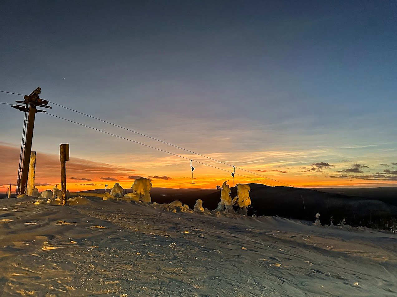 Sunset from the fell top